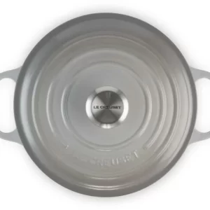 Le Creuset Bräter Signature Rund In Perlgrau 20 Cm / 2,4 L 12