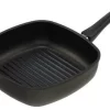AMT Gastroguss AMT Eckpfanne Hoch Aus Aluguss Mit Grillstreifen Für Induktion 11