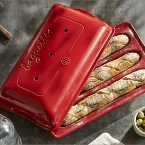 Emile Henry Baguette-Backform In Grand Cru 24