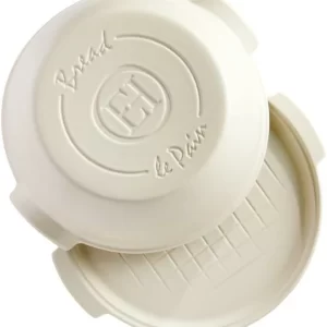 Emile Henry Brotbackform Rund In Creme 11