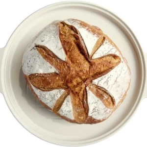 Emile Henry Brotbackform Rund In Creme 13
