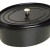 Staub Gänsebräter Oval Aus Gusseisen In Schwarz 22