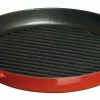 Staub Grillpfanne Rund Mit Seitengriffen In Kirschrot 22 Cm 8