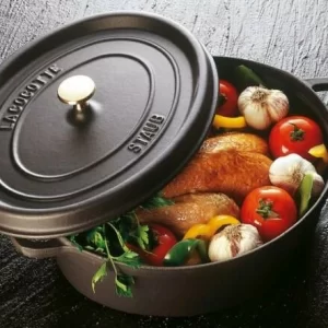 Staub Gänsebräter Oval Aus Gusseisen In Schwarz 11