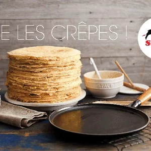 Staub Crepespfanne Aus Gusseisen Mit Holzgriff 28 Cm 6