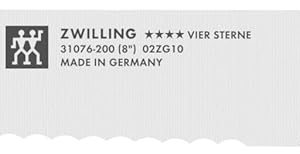 ZWILLING Vier Sterne Brotmesser, Klingenlänge: 20 cm, Klingenblatt mit Wellenschliff, Rostfreier Spezialstahl, Ergonomischer Kunststoff-Griff, Schwarz [Made in Germany], Bunt 18
