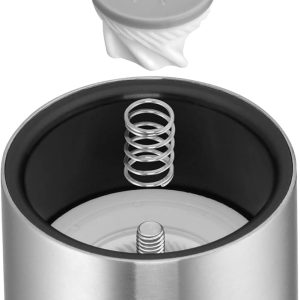 WMF De Luxe Salz und Pfeffermühle 14 cm, unbefüllt, Salzmühle, Pfeffermühle Keramikmahlwerk, Cromargan Edelstahl, Glasbehälter, Mühle für Salz, Pfeffer, Chillischoten 20
