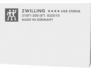 ZWILLING Vier Sterne Messer-Set, 3-teilig (Spick/Garniermesser 10 cm, Fleischmesser 16 cm, Kochmesser 20cm), Rostfreier Spezialstahl, Ergonomischer Kunststoff-Griff, Schwarz [Made in Germany] 13