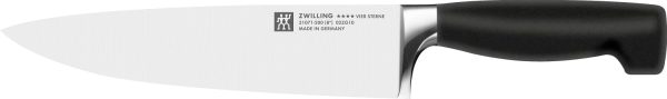 ZWILLING Vier Sterne Messer-Set, 3-teilig (Spick/Garniermesser 10 cm, Fleischmesser 16 cm, Kochmesser 20cm), Rostfreier Spezialstahl, Ergonomischer Kunststoff-Griff, Schwarz [Made in Germany] 4