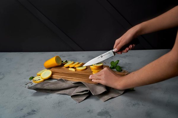 ZWILLING Vier Sterne Messer-Set, 3-teilig (Spick/Garniermesser 10 cm, Fleischmesser 16 cm, Kochmesser 20cm), Rostfreier Spezialstahl, Ergonomischer Kunststoff-Griff, Schwarz [Made in Germany] 6
