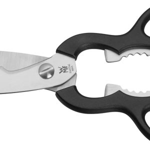 WMF Küchenschere 21 cm, Haushaltsschere mit Sägeschliff, Schere Küche, Edelstahl, Kunststoffgriff, Universalschere mit Flaschenöffner 14