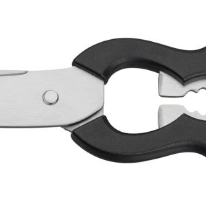 WMF Küchenschere 21 cm, Haushaltsschere mit Sägeschliff, Schere Küche, Edelstahl, Kunststoffgriff, Universalschere mit Flaschenöffner 26