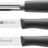 ZWILLING Twin Grip Messerset, 3 teilig, (Sparschäler 6,5 cm, Spickmesser 9 cm, Universalmesser 12 cm) Kunststoffgriff, Schwarz 20
