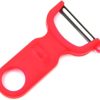 WMF Gourmet Sparschäler Pendelklinge 11 cm, Gemüseschäler einschneidig, Pendelschäler, Kunststoff, spülmaschinengeeignet, Kartoffelschäler, rot 11