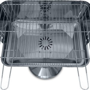 ACTIVA Holzkohlegrill Pisa I Premium Holzkohle Grill aus Edelstahl mit hochwertigem & verchromtem Grillrost I Robuster Kohlegrill für ein einzigartiges Grillerlebnis 16