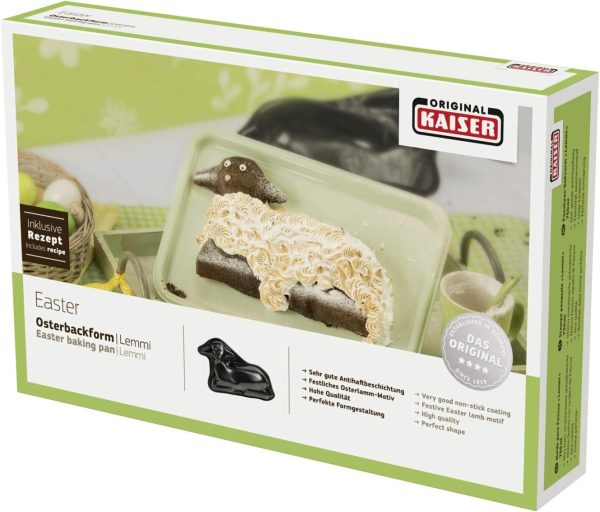 Original Kaiser Osterlamm Backform Lemmi 0,75l, Motiv- Kuchenform, Lamm Backform für Ostern, Backform Ostern antihaftbeschichtet 4