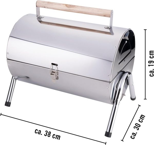 BBQ Collection - Klappgrill - Doppel Grillfläche - Edelstahl/Rost Frei Inox 2