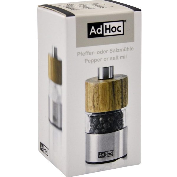 AdHoc MP32 Pfeffermühle oder Salzmühle DAVID mit Keramikmahlwerk (ohne Gewürz) 5