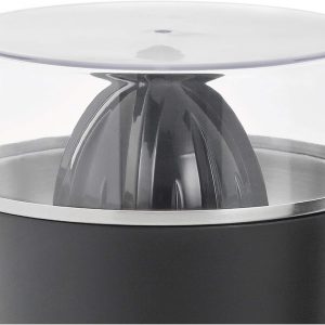 WMF Stelio Saftpresse elektrisch, Zitruspresse, Orangenpresse, 85 Watt, 2 Presskegel, Tropfstopp, Siebeinsatz, matt edelstahl [Energieklasse B] 27