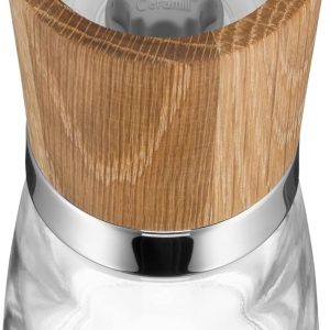 WMF Ceramill Nature Salz und Pfeffer Mühle, unbefüllt, für Salz, Pfeffer, Chilli, Salzmühle, Pfeffermühle Holz, Keramikmahlwerk 17