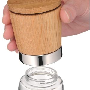 WMF Ceramill Nature Salz und Pfeffer Mühle, unbefüllt, für Salz, Pfeffer, Chilli, Salzmühle, Pfeffermühle Holz, Keramikmahlwerk 19