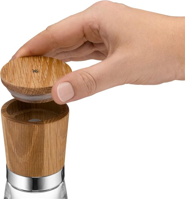 WMF Ceramill Nature Salz und Pfeffer Mühle, unbefüllt, für Salz, Pfeffer, Chilli, Salzmühle, Pfeffermühle Holz, Keramikmahlwerk 5