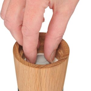 WMF Ceramill Nature Salz und Pfeffer Mühle, unbefüllt, für Salz, Pfeffer, Chilli, Salzmühle, Pfeffermühle Holz, Keramikmahlwerk 23