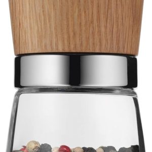 WMF Ceramill Nature Salz und Pfeffer Mühle, unbefüllt, für Salz, Pfeffer, Chilli, Salzmühle, Pfeffermühle Holz, Keramikmahlwerk 31