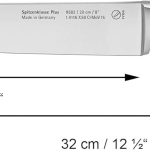 WMF Spitzenklasse Plus Messerset 5teilig, Made in Germany, 5 Messer geschmiedet, Küchenmesser, Performance Cut, Spezialklingenstahl 23