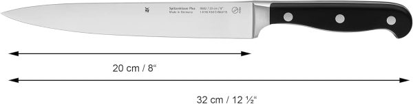 WMF Spitzenklasse Plus Messerset 5teilig, Made in Germany, 5 Messer geschmiedet, Küchenmesser, Performance Cut, Spezialklingenstahl 6
