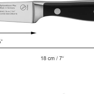 WMF Spitzenklasse Plus Messerset 5teilig, Made in Germany, 5 Messer geschmiedet, Küchenmesser, Performance Cut, Spezialklingenstahl 29