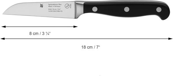 WMF Spitzenklasse Plus Messerset 5teilig, Made in Germany, 5 Messer geschmiedet, Küchenmesser, Performance Cut, Spezialklingenstahl 9