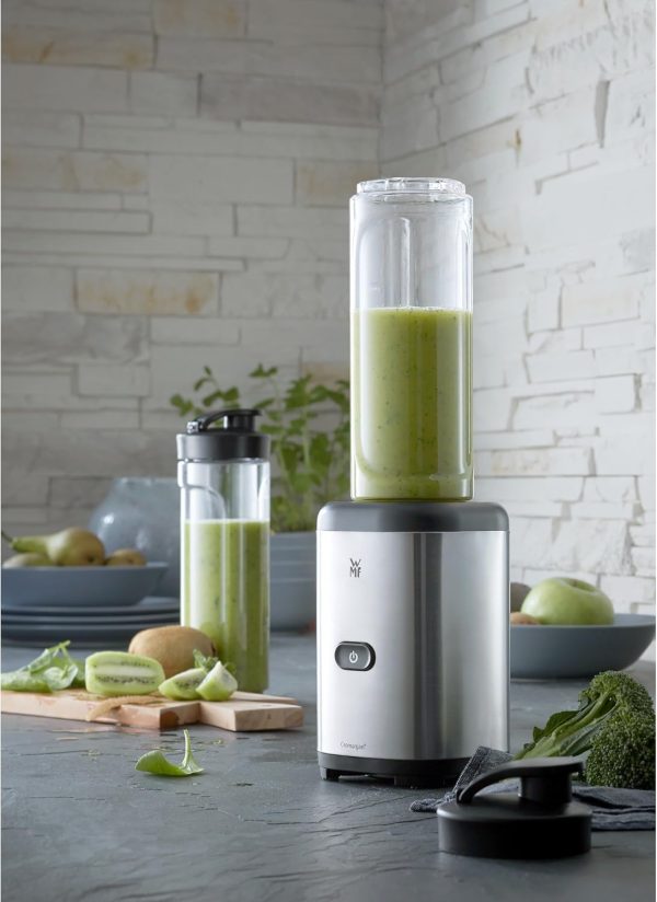 WMF Kult X Mix & Go/Küchenminis Trinkflasche 600 ml, Smoothie Flasche, Mixbehälter, Smoothie Becher aus Tritan-Kunststoff, bruchsicher [Energieklasse B] 2