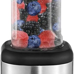 WMF Kult X Mix & Go/Küchenminis Trinkflasche 600 ml, Smoothie Flasche, Mixbehälter, Smoothie Becher aus Tritan-Kunststoff, bruchsicher [Energieklasse B] 12