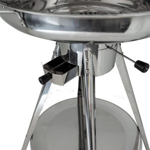 ACTIVA Holzkohlegrill Ibiza I Premium Holzkohle Grill aus Edelstahl mit hochwertigem & verchromtem Grillrost I Robuster Kohlegrill für ein einzigartiges Grillerlebnis I inkl. Warmhalterost 23