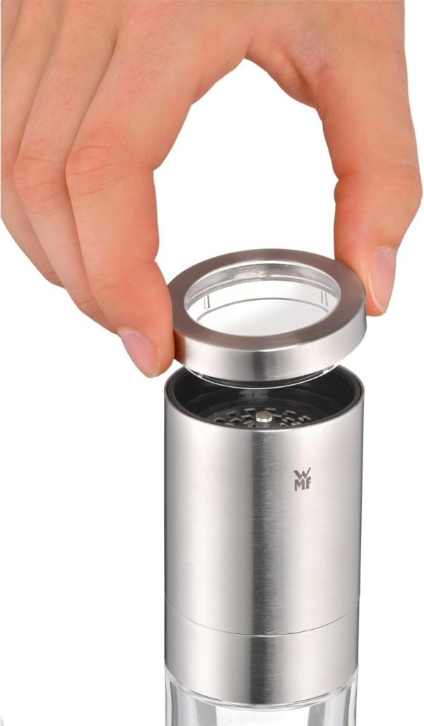 WMF Gourmet Gewürzschneider 10,5 cm, Chillischneider mit Schneidwerk, Chilimühle, Cromargan Edelstahl, Schneider für getrocknete Kräuter, Gewürze 5