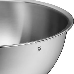 WMF Gourmet Schüsselset 4-teilig, Edelstahl Schüsseln für die Küche 1,0l - 3,5l, Rührschüssel, Salatschüssel, Servierschüssel, Cromargan, stapelbar 13