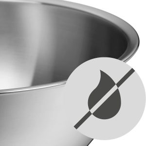 WMF Gourmet Schüsselset 4-teilig, Edelstahl Schüsseln für die Küche 1,0l - 3,5l, Rührschüssel, Salatschüssel, Servierschüssel, Cromargan, stapelbar 15
