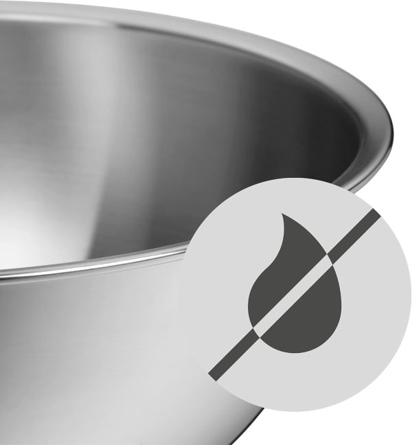 WMF Gourmet Schüsselset 4-teilig, Edelstahl Schüsseln für die Küche 1,0l - 3,5l, Rührschüssel, Salatschüssel, Servierschüssel, Cromargan, stapelbar 5