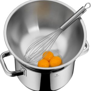 WMF Gourmet Schüsselset 4-teilig, Edelstahl Schüsseln für die Küche 1,0l - 3,5l, Rührschüssel, Salatschüssel, Servierschüssel, Cromargan, stapelbar 17