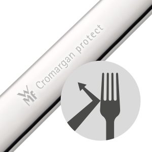 WMF Virginia Besteck Set 12 Personen, 66 teilig, 60 Teile mit Servierbesteck, Hohlheftmesser, Cromargan protect teilmattiert, kratzbeständig 30