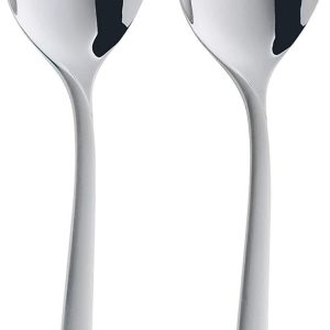 WMF Virginia Besteck Set 12 Personen, 66 teilig, 60 Teile mit Servierbesteck, Hohlheftmesser, Cromargan protect teilmattiert, kratzbeständig 42