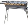Andreas Dell® Premium Holzkohlengrill | Tragbarer Klappgrill Grill mit Aschesschublade, Spießen & Grillrost | Perfekt für Garten, Camping & Terrasse 28
