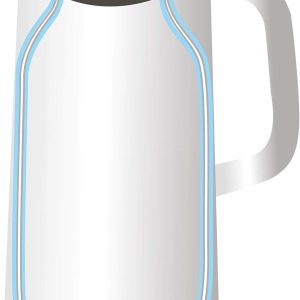 WMF Impulse Thermoskanne 1l, Isolierkanne für Tee oder Kaffee, Druckverschluss, hält Getränke 24h kalt & warm, schwarz 22