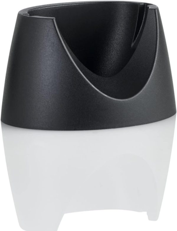 AdHoc Teefilter Big Heart, schwarz, Kunststoff/Edelstahl, L: 21 cm, B: 3 cm, mit Ständer: L: 22 cm, B: 9 cm [W] 3
