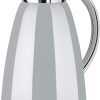 Emsa Campo Isolierkanne F4130100 | 1L Füllmenge | Quick Tip Verschluss | 100% dicht | 12h warm, 24h kalt | Premium Edelstahl | Einfache Reinigung | Pastel-Grau 28