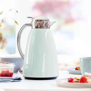 Emsa Campo Isolierkanne F4130300 | 1L Füllmenge | Quick Tip Verschluss | 100% dicht | 12h warm, 24h kalt | Premium Edelstahl | Einfache Reinigung | Pastel-Mint 10