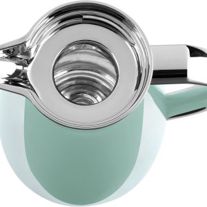 Emsa Campo Isolierkanne F4130300 | 1L Füllmenge | Quick Tip Verschluss | 100% dicht | 12h warm, 24h kalt | Premium Edelstahl | Einfache Reinigung | Pastel-Mint 14