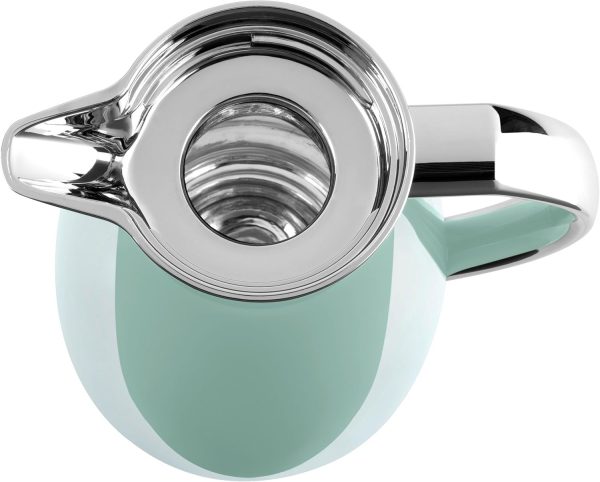 Emsa Campo Isolierkanne F4130300 | 1L Füllmenge | Quick Tip Verschluss | 100% dicht | 12h warm, 24h kalt | Premium Edelstahl | Einfache Reinigung | Pastel-Mint 4