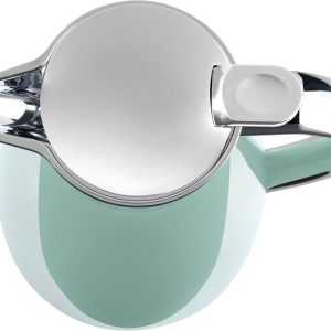 Emsa Campo Isolierkanne F4130300 | 1L Füllmenge | Quick Tip Verschluss | 100% dicht | 12h warm, 24h kalt | Premium Edelstahl | Einfache Reinigung | Pastel-Mint 20